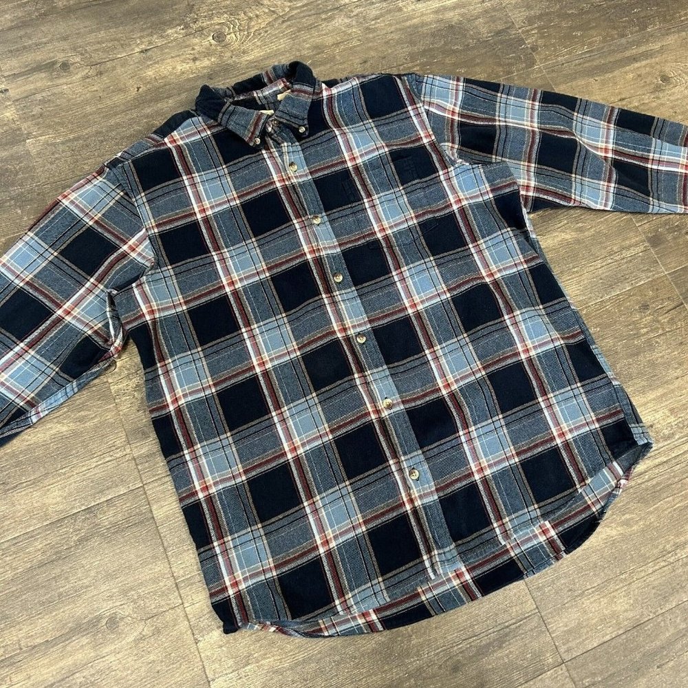 RedHead Brand Co Flannel Button Down Shirt Men Size XL Plaid Long sleeve